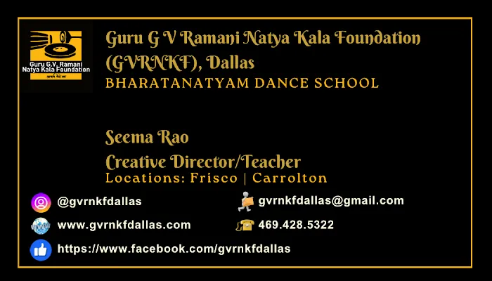 Guru G V Ramani Natya Kala Foundation Dallas Picture 5