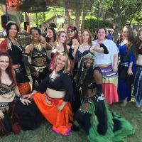 Red Veil Belly Dance ico