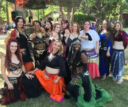 Red Veil Belly Dance